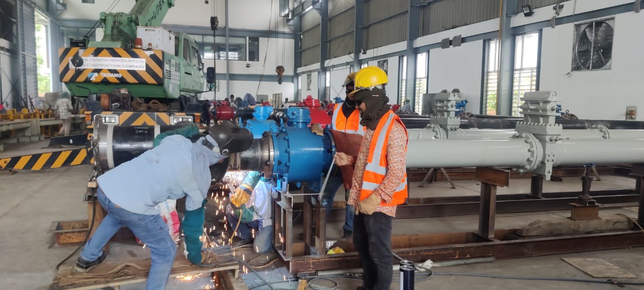Fabrication Works of 65,25,10 MMSCFD at Royal Yard, Bhulta 